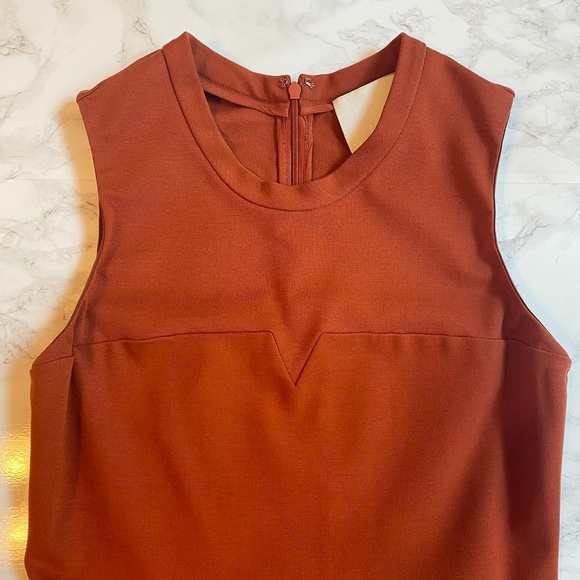 3.1 Phillip Lim Rust Ponte Dress Size 0 - Picture 4 of 6